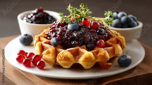 Waffles Waffles Blueberry View Compote Topping 9it2h2h