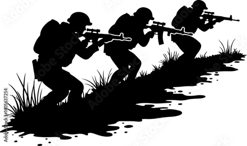 "Brothers in Arms: Shadows of Duty"

"On the Front Line: United for the Mission"

"Silhouettes of Valor"