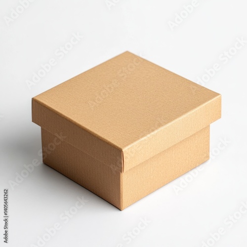 A blank kraft paper box mockup