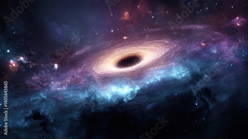 Black hole in a vibrant galaxy