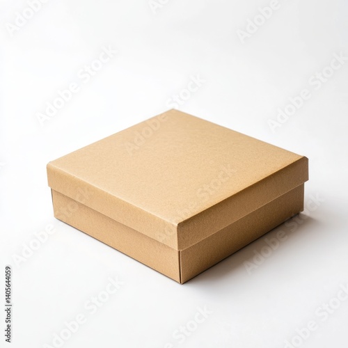 A blank kraft paper box mockup