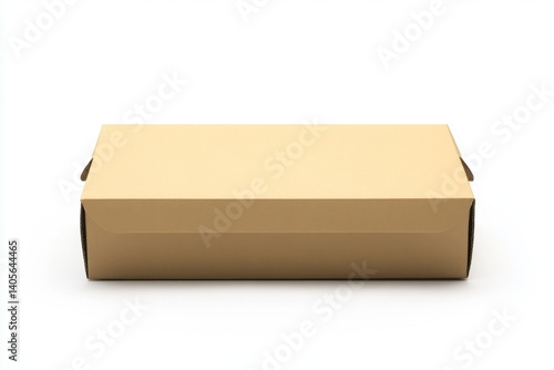 A blank kraft paper box mockup