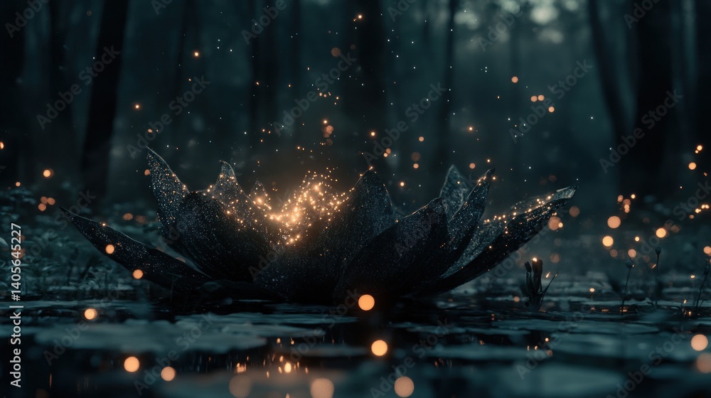 Mystical Dark Forest Lotus Mystical Dark Forest Lotus
