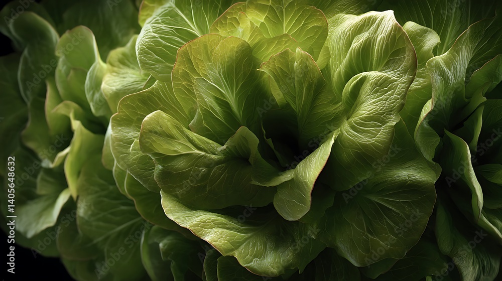 Obraz premium Close-up view of vibrant green leafed vegetable.