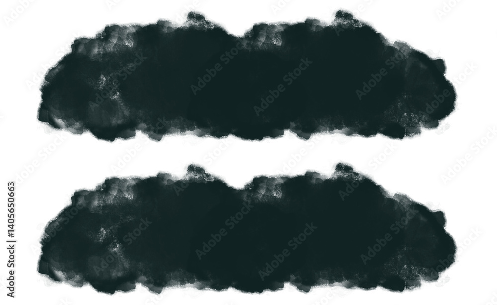 Ink brush stock texture isolated on transparent background, PNG file Ink brush stock texture isolated on transparent background, PNG file