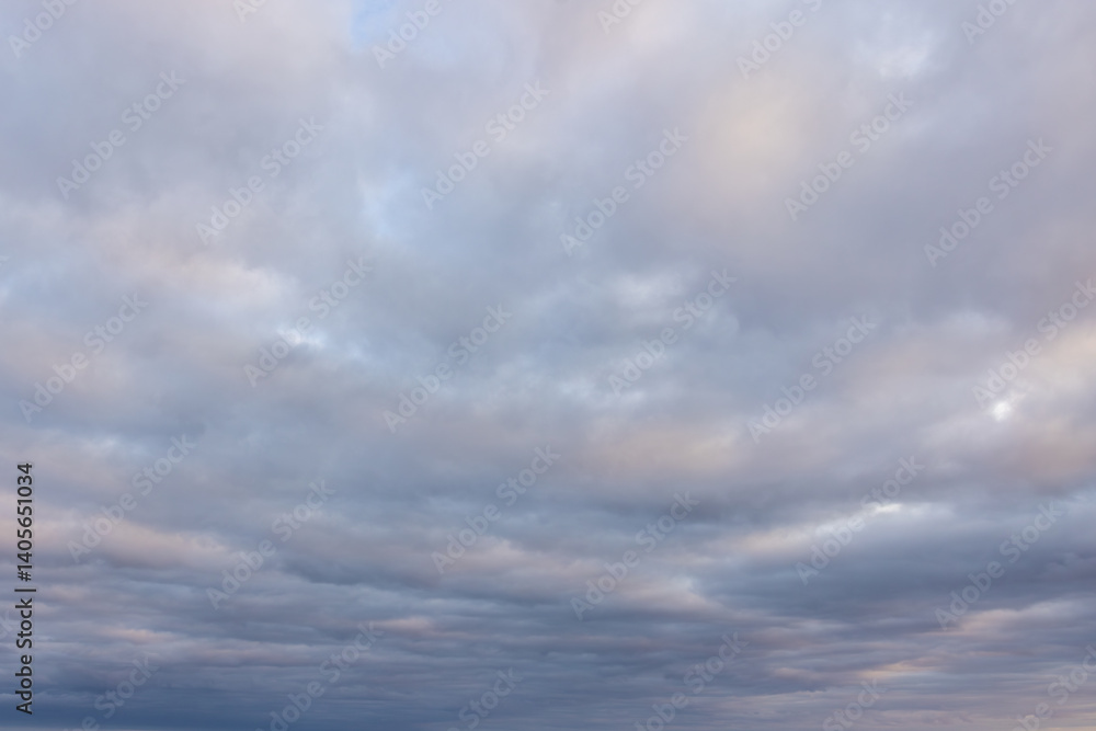 Photo of beautiful cloudscape light blue pink and gray fluffy clouds covering the sky Photo of beautiful cloudscape light blue pink and gray fluffy clouds covering the sky