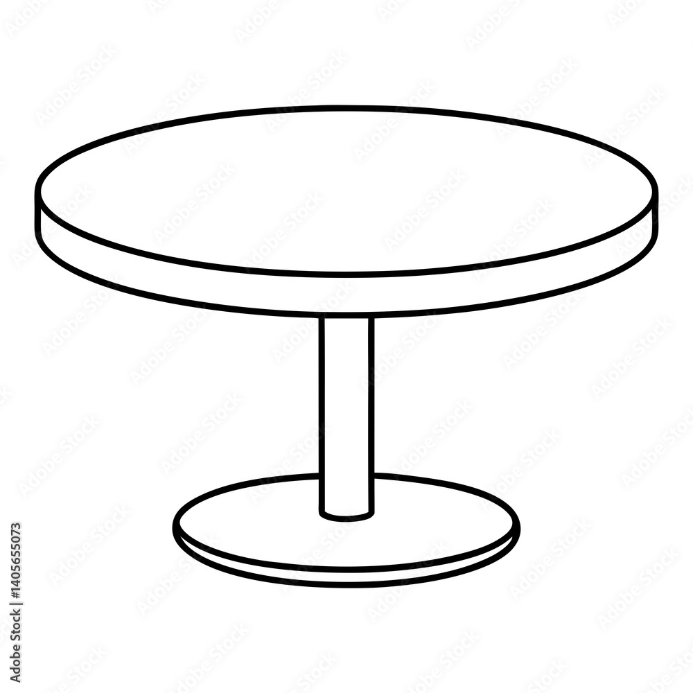 round table isolated round table isolated