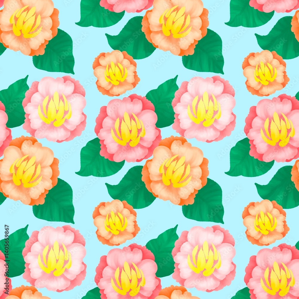 seamless pattern with roses seamless pattern with roses