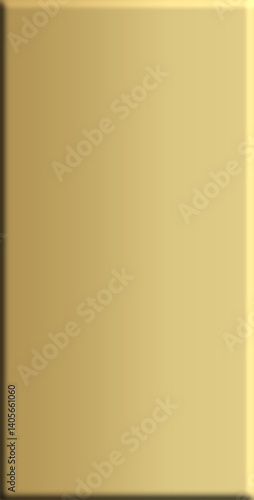 3D empty gold plate