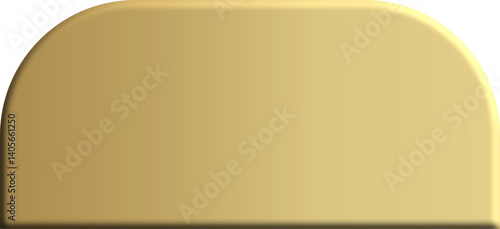3D empty gold plate