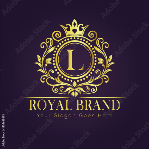  luxury gold logo concept