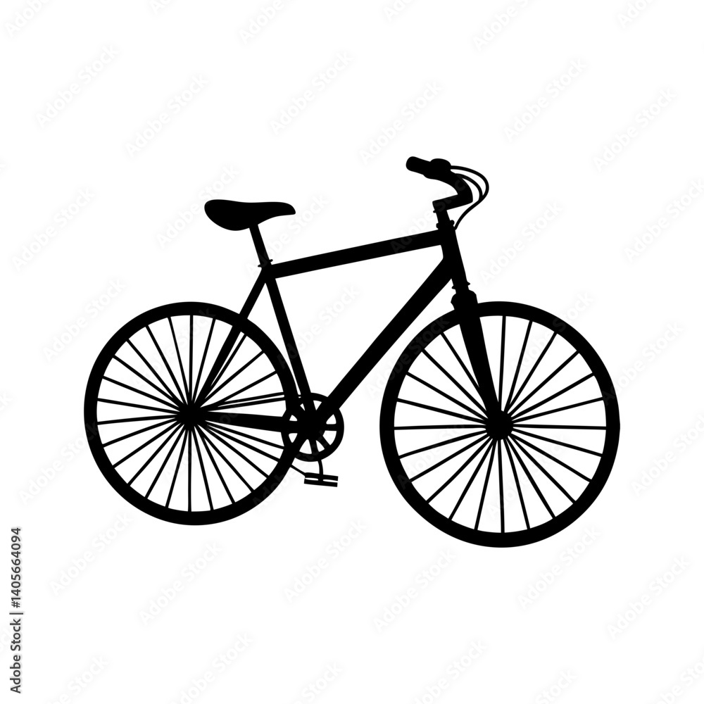 Obraz premium Bike Silhouette vector illustration