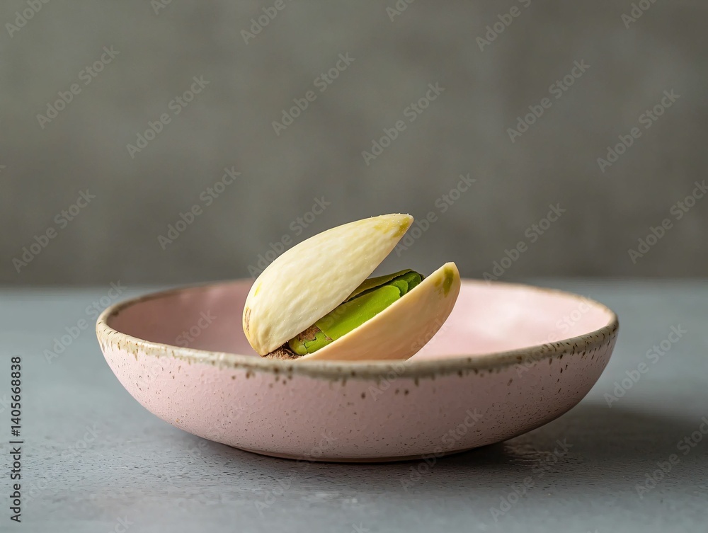 Single Pistachio in Bowl Single Pistachio in Bowl