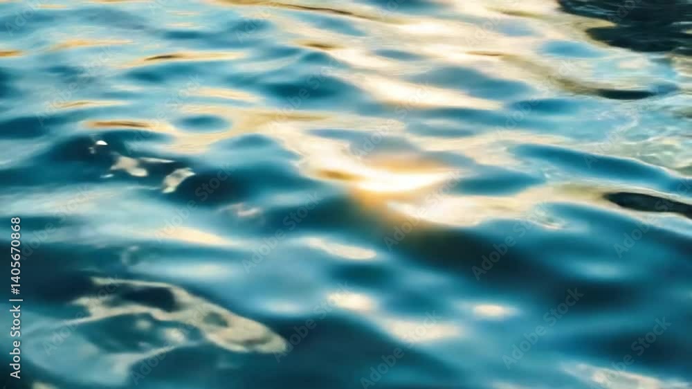 Tranquil Water Surface with Gentle Waves Reflecting Light in Vivid Blue and Aqua Tones for Serene Nature Imagery Tranquil Water Surface with Gentle Waves Reflecting Light in Vivid Blue and Aqua Tones for Serene Nature Imagery