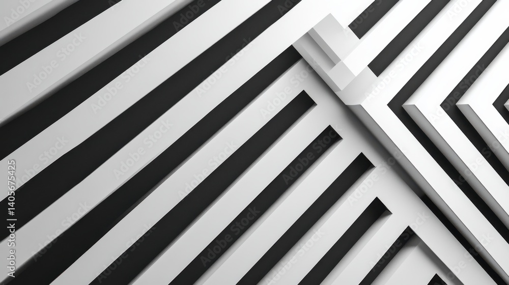 Obraz premium Linear pattern artwork