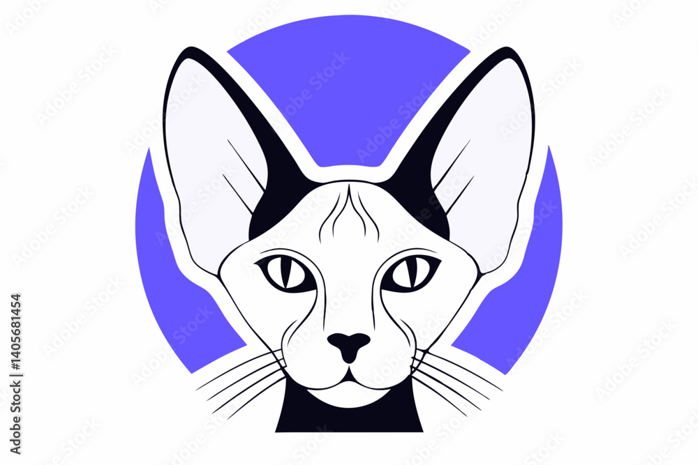 Fototapeta premium vector illustration of a cat