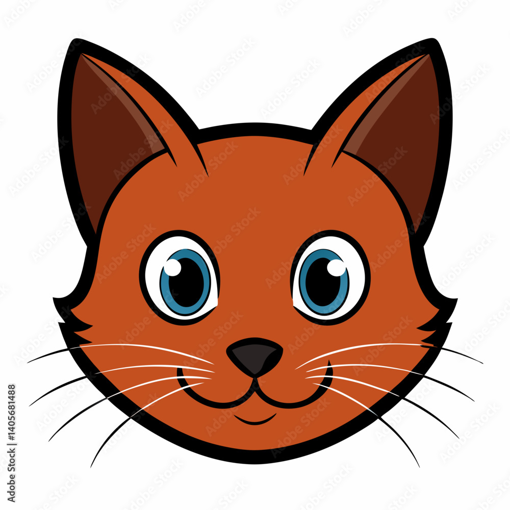 Fototapeta premium vector illustration of a cat