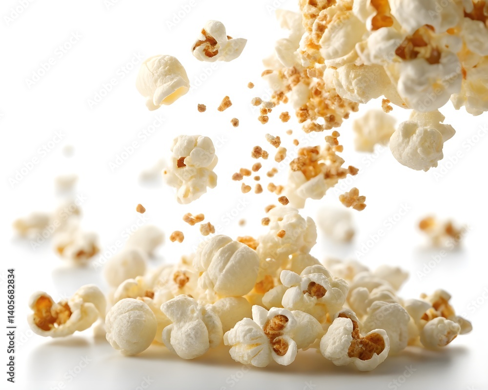 Obraz premium popcorn isolated on white