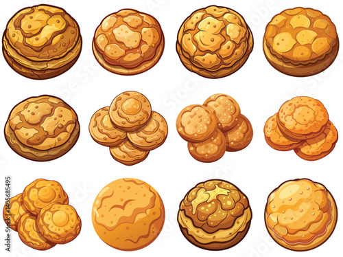 Snickerdoodle Vector illustration isolated on white background.