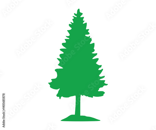Pine tree shapes collection. A scenic forest and lovely natural environment