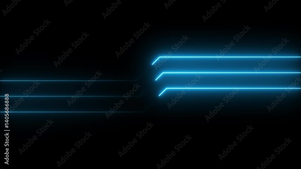 Cyan neon technology lines moving on black background. tech intros, data streams, futuristic backgrounds, seamless animation Cyan neon technology lines moving on black background. tech intros, data streams, futuristic backgrounds, seamless animation