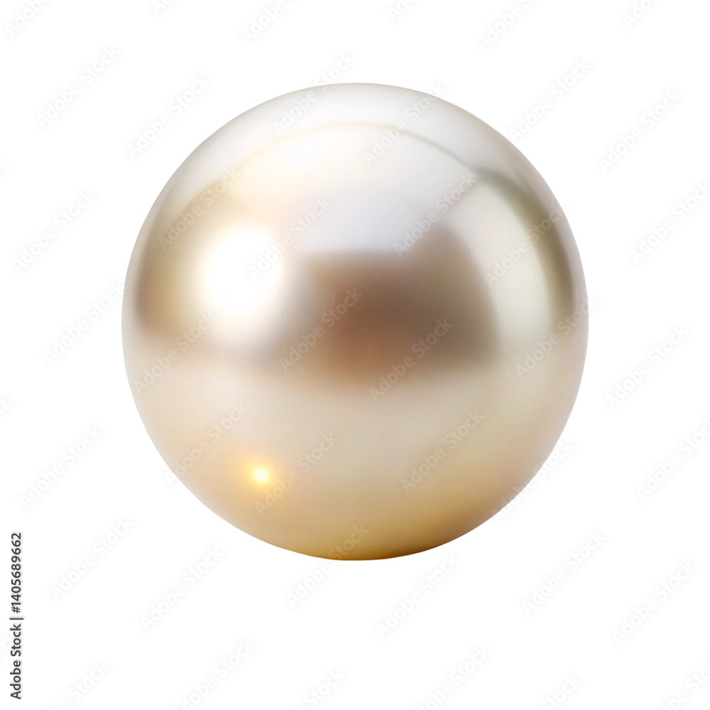 Obraz premium golden sphere isolated on white background