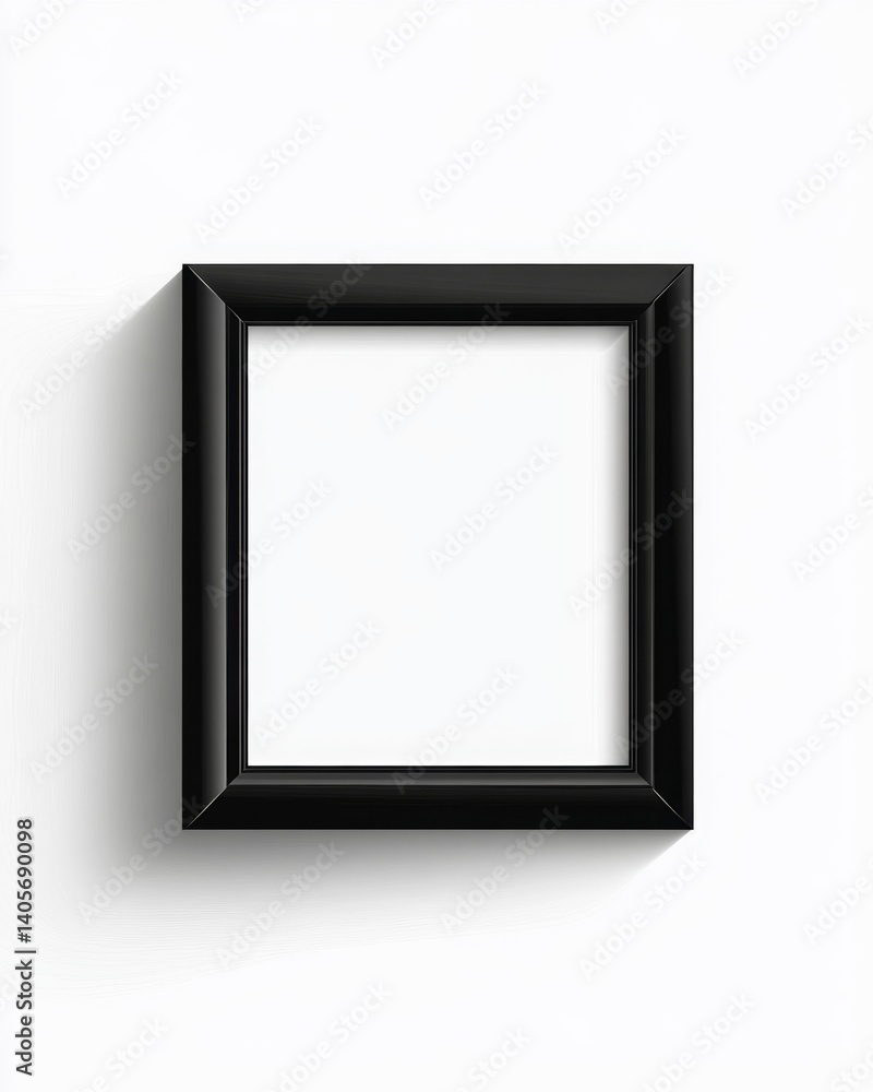 Empty black square picture frame Empty black square picture frame