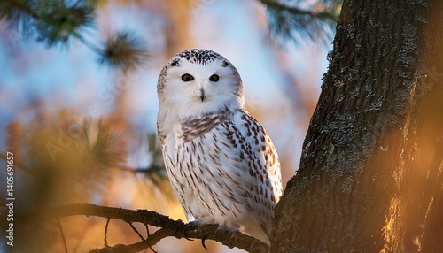saw whet owl in a tree