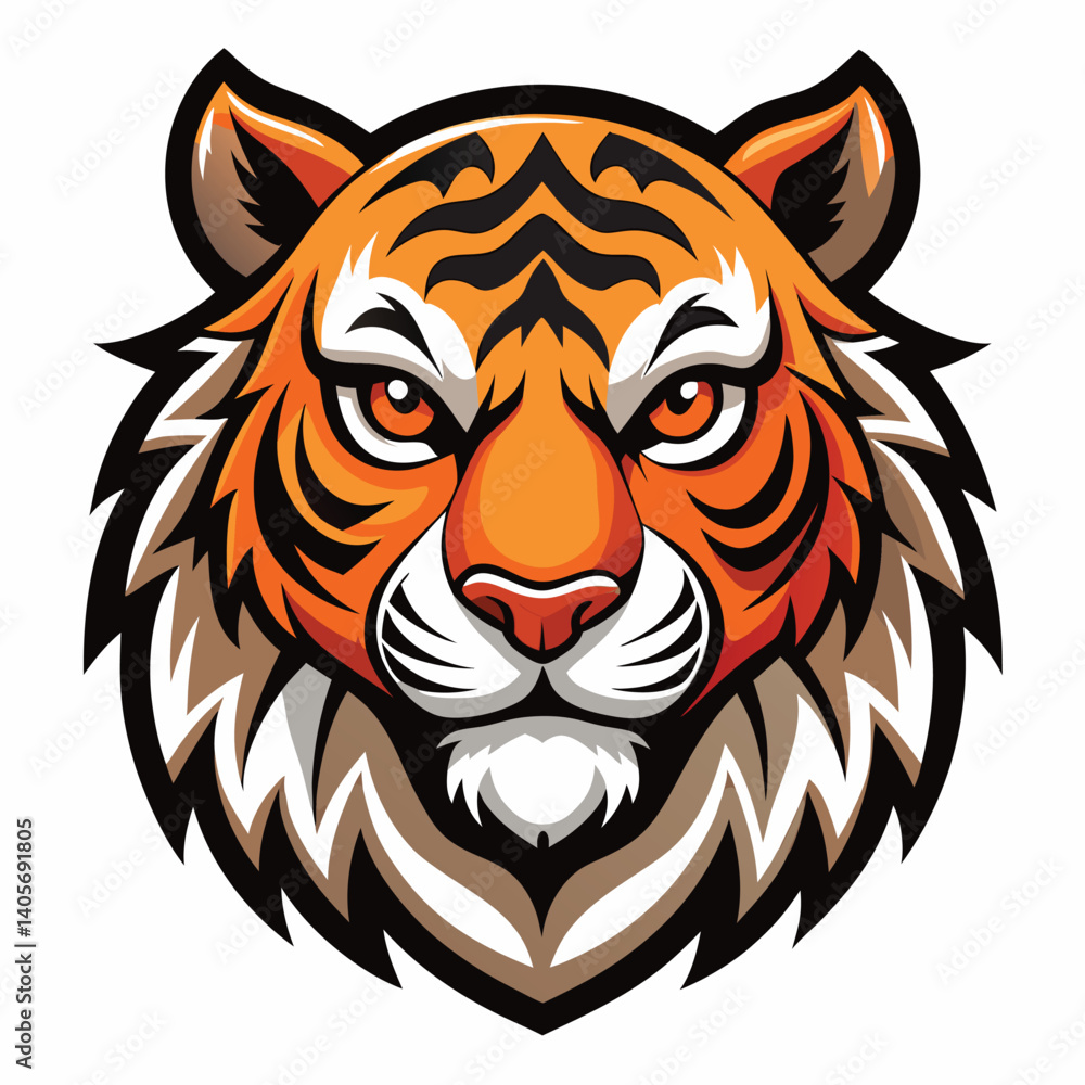 Tiger Head Illustration Tiger Head Illustration