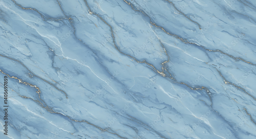 Obraz premium Serene Blue Marble: Textured Digital Render AI Generated
