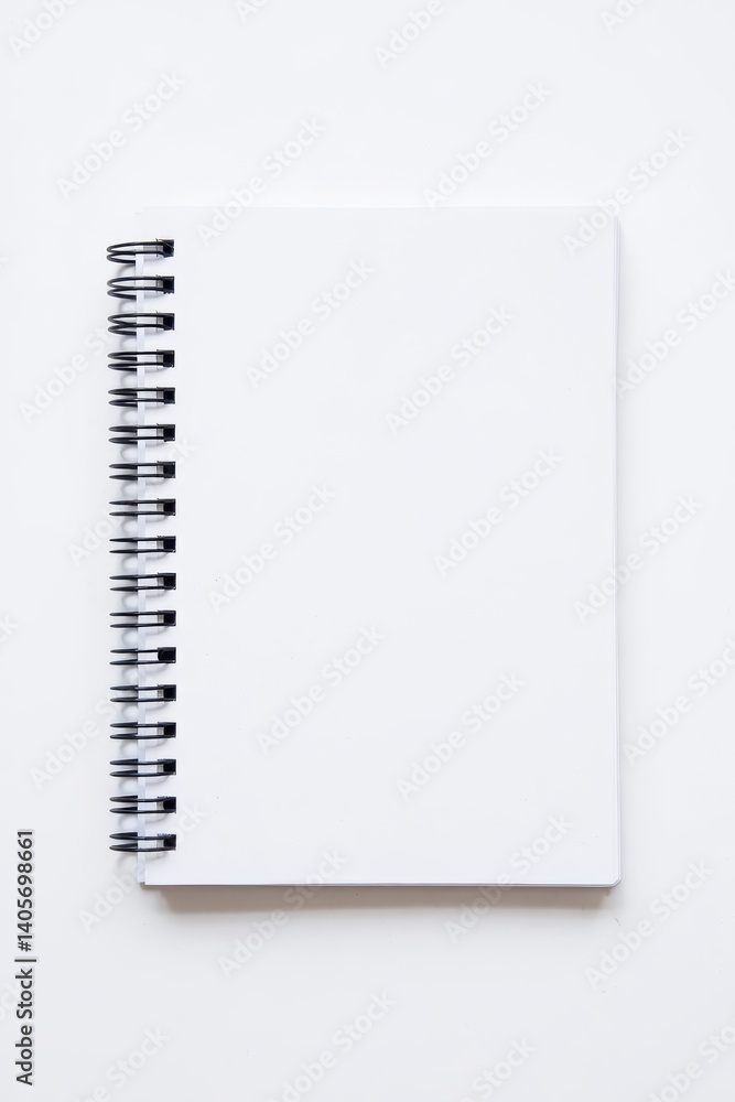 Blank Spiral Notebook on White
Blank Spiral Notebook on White