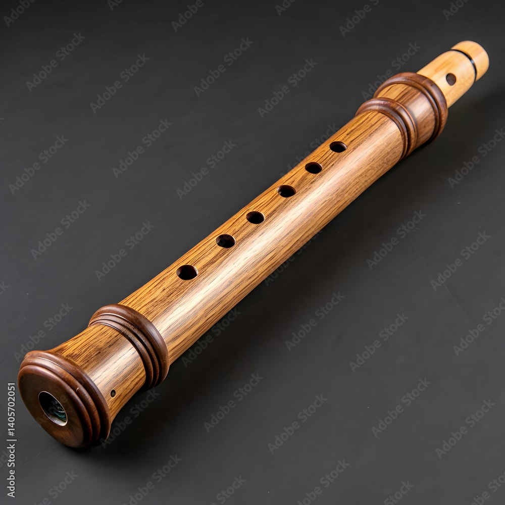 Naklejka premium recorder music instrument