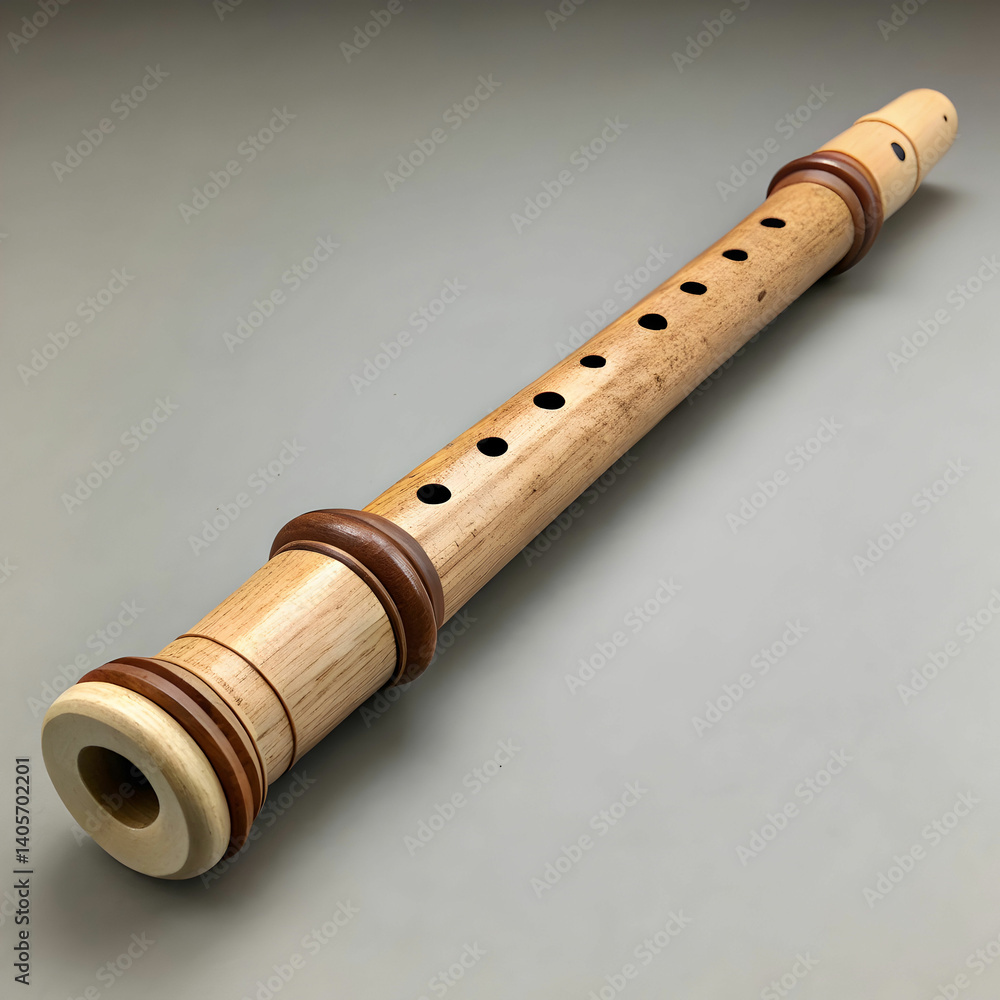 Naklejka premium recorder music instrument