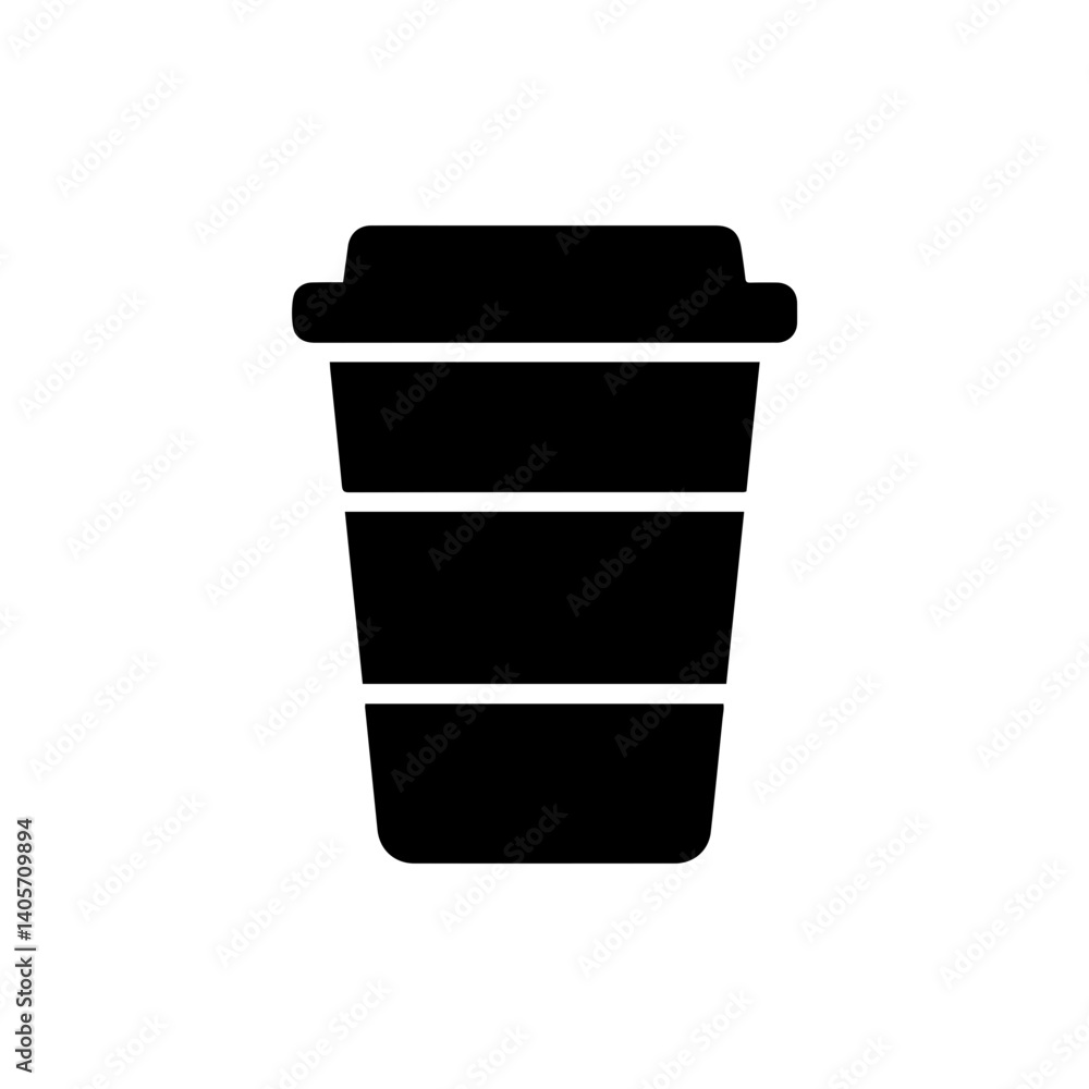 Hot Coffee Cup with Lid Symbolizing Hot Drink Delivery Hot Coffee Cup with Lid Symbolizing Hot Drink Delivery