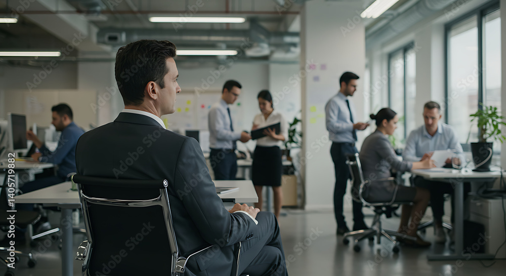 Contemplative Moment: A Busy Office Day AI Generated Contemplative Moment: A Busy Office Day AI Generated