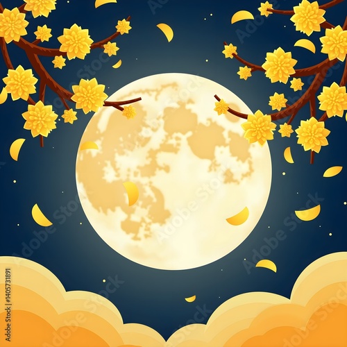 A beautiful night of moon