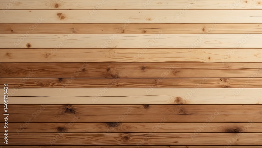 Naklejka premium Shiplap Pine Wood boards with a natural finish, horizontal layout that can also be vertical, featuring an empty area for design purposes.