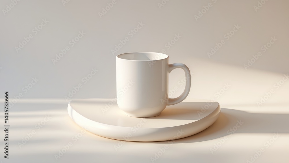 Fototapeta premium True-to-life Mug Mockup for Product Showcase