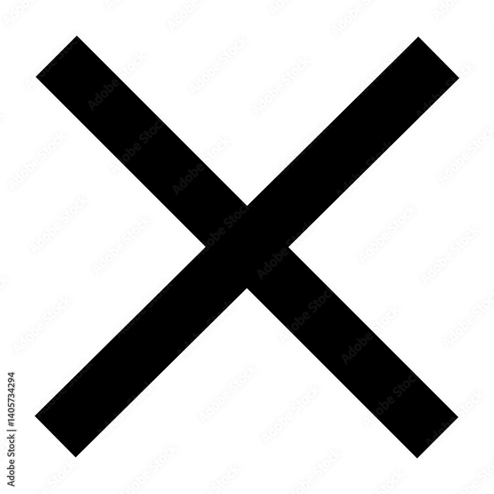 Obraz premium cross icon