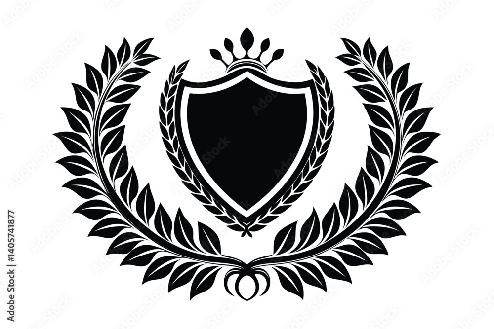 Obraz premium shield with laurel wreath