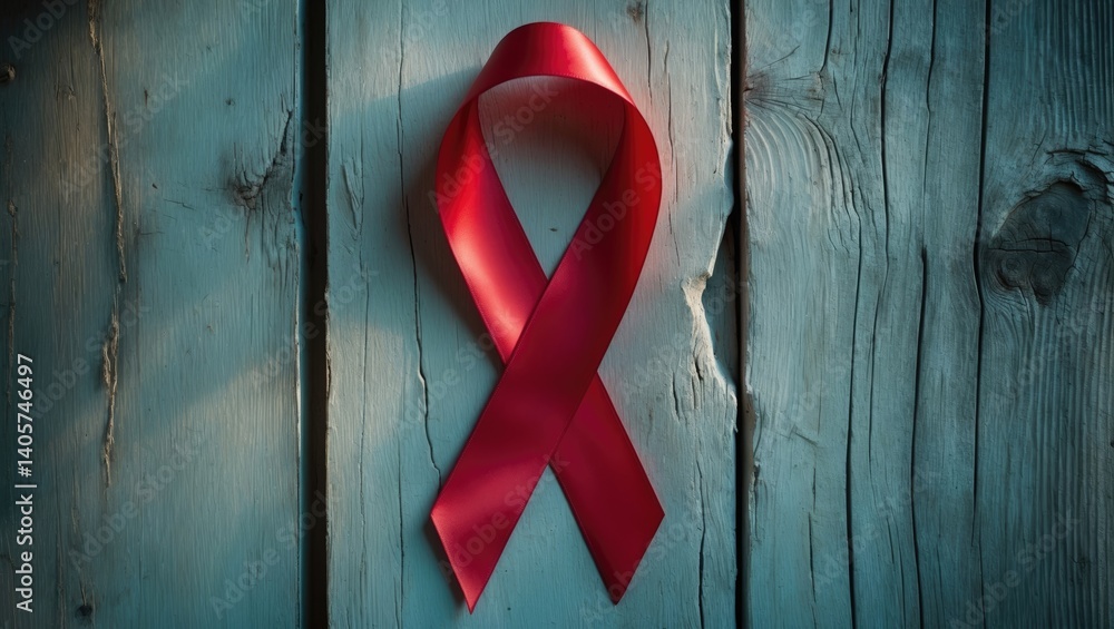 Awareness Campaign with Red Color Ribbon