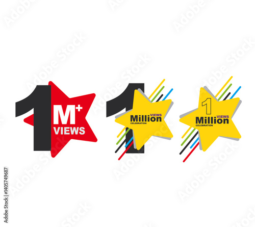 Download this views celebration thumnail banner set 1M to 1M, ik view, 1 M view 26.ai