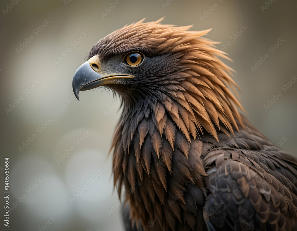 Majestic Bird of Prey Portrait Closeup Majestic Bird of Prey Portrait Closeup