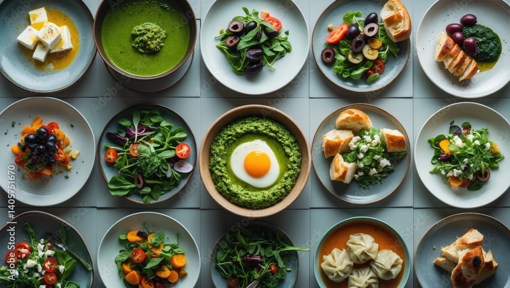 Collage of Homemade Meals: A Collection of Various Ready Dishes and Healthy Diet Combinations Collage of Homemade Meals: A Collection of Various Ready Dishes and Healthy Diet Combinations