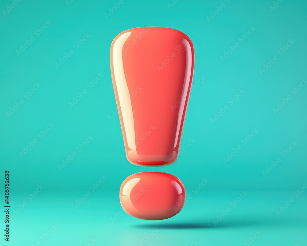Ausrufezeichen: 3D Icon for Information & Hints in Bold Design Ausrufezeichen: 3D Icon for Information & Hints in Bold Design