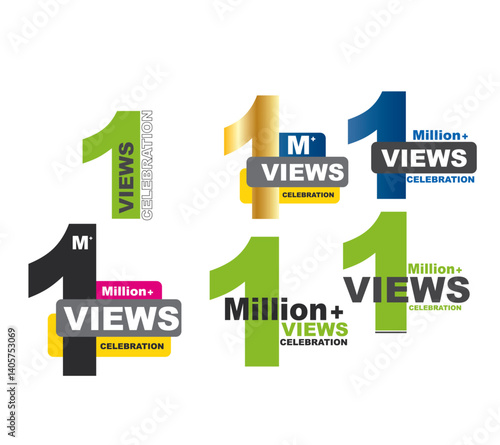 Download this views celebration thumnail banner set 1M to 1M, ik view, 1 M view 34.ai