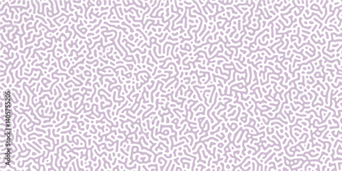 Reaction-diffusion or Turing pattern natural texture in coral muddy and white color. Seamless colorful Organic Rounded Jumble Maze Lines Patterns. diffusion monochrome seamless pattern with chaotic