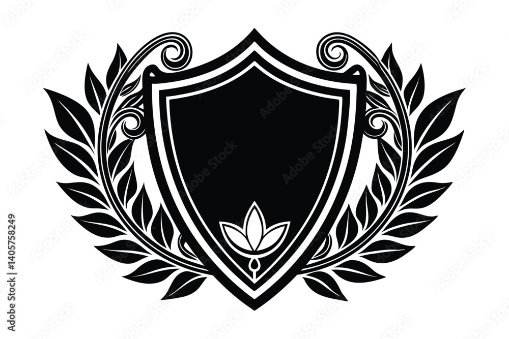 Fototapeta premium shield with wings