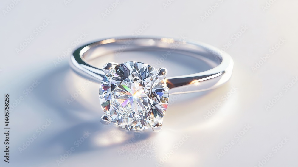 Elegant Single Diamond Ring with Sparkling Details Elegant Single Diamond Ring with Sparkling Details