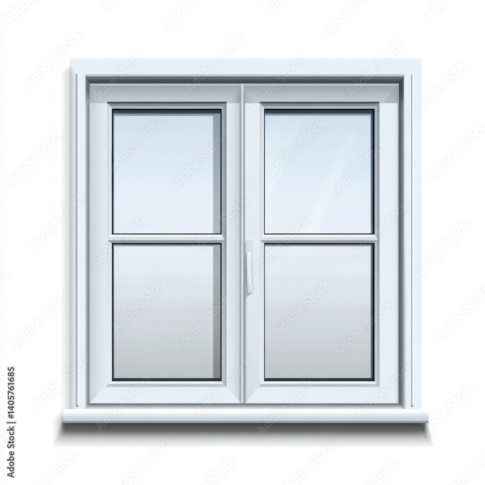 Classic White Double-Hung Window Classic White Double-Hung Window